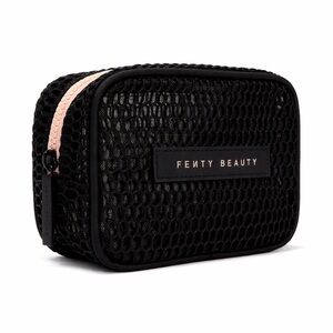Fenty Beauty Black Pink Mesh Cosmetic Bag – Travel Makeup Pouch – Limited – NEW